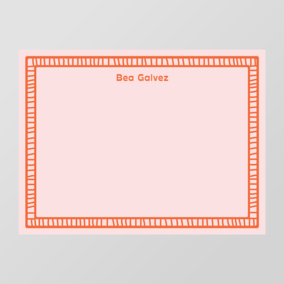 Ladder Border Flat Notecard
