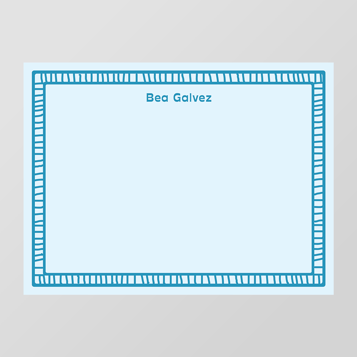 Ladder Border Flat Notecard