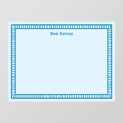 Ladder Border Flat Notecard