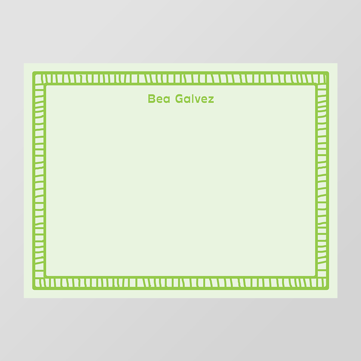 Ladder Border Flat Notecard