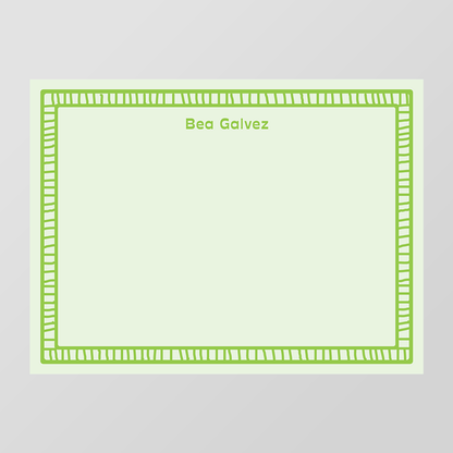 Ladder Border Flat Notecard