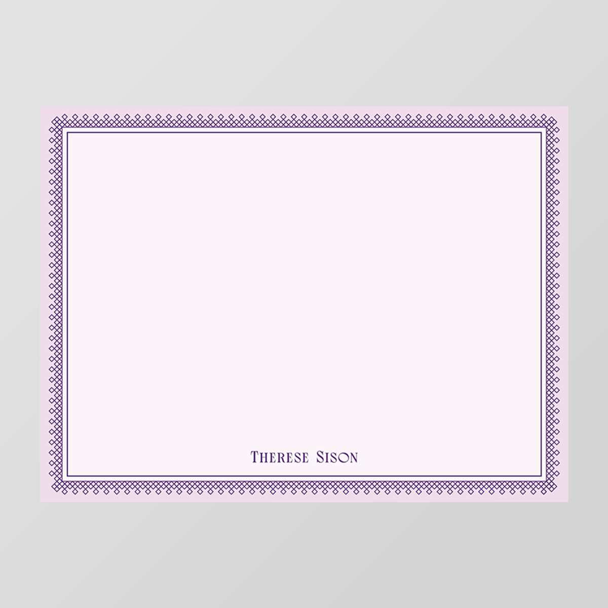 Sharp Border Flat Notecard