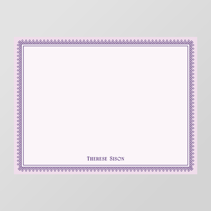 Sharp Border Flat Notecard