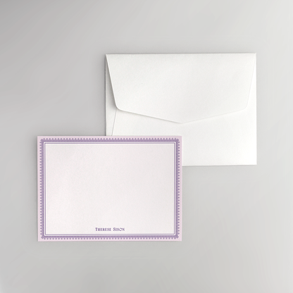 Sharp Border Flat Notecard