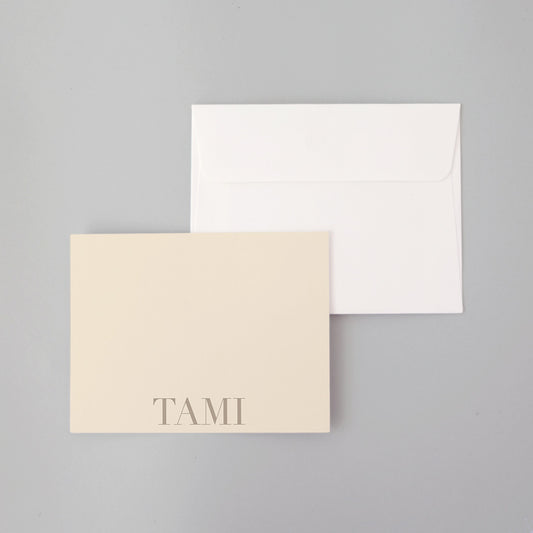 Bold Flat Notecard