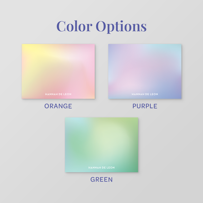 Summer Gradient Flat Notecard