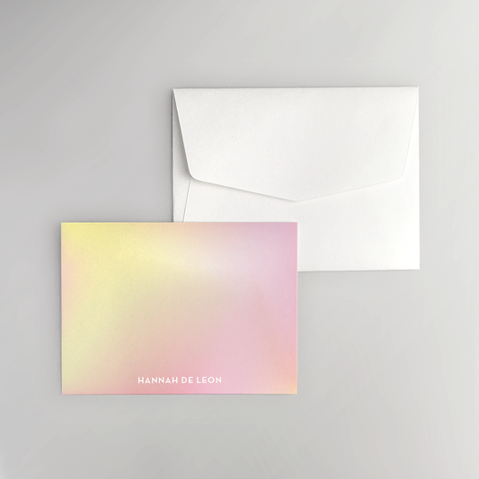 Summer Gradient Flat Notecard