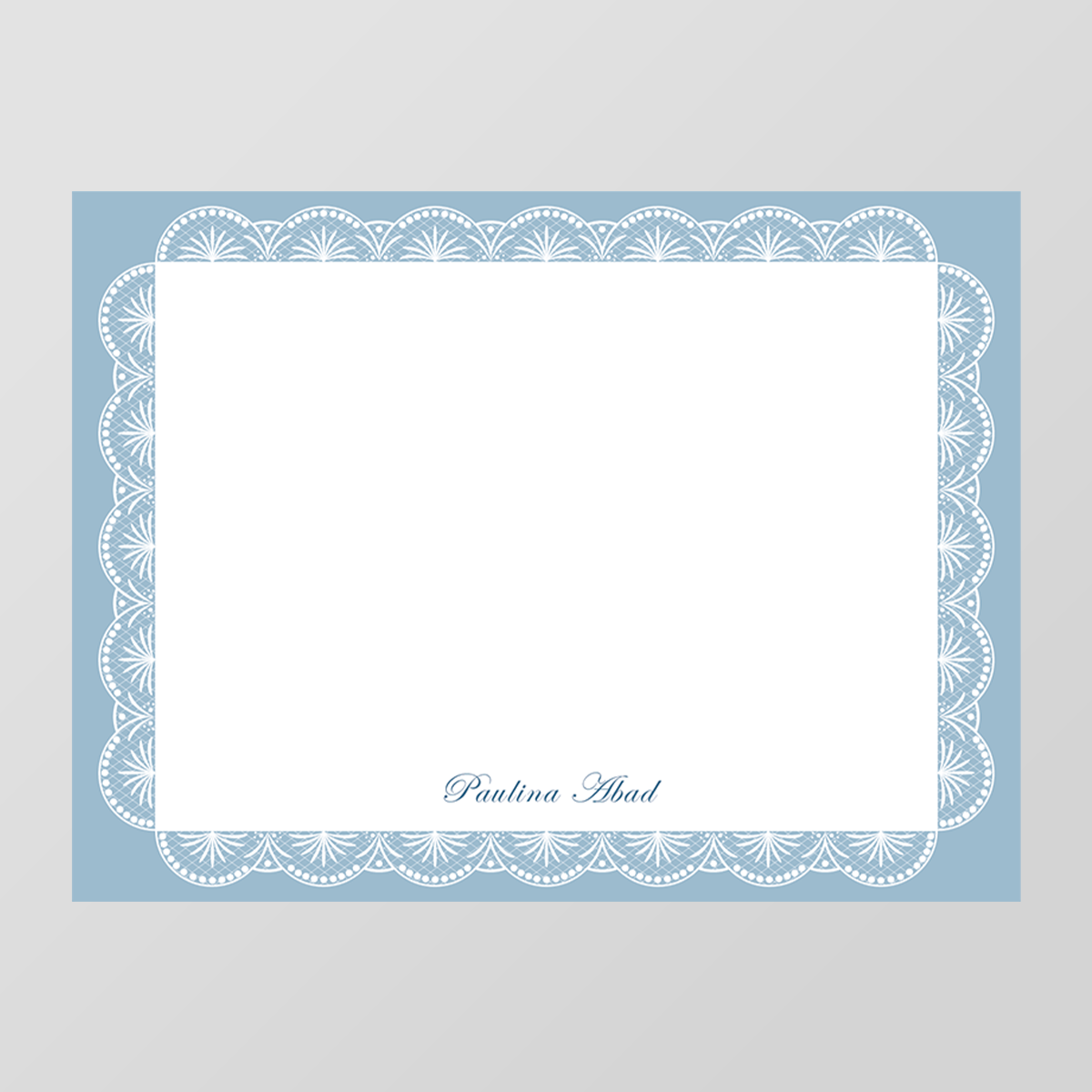 Victorian Lace Flat Notecard