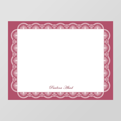 Victorian Lace Flat Notecard