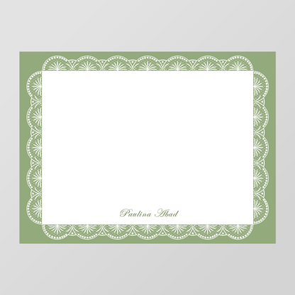 Victorian Lace Flat Notecard