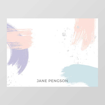 Brush Flat Notecard