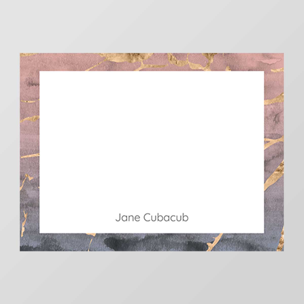 Quartz Border Flat Notecard