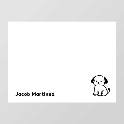 Pet Themed Flat Notecard