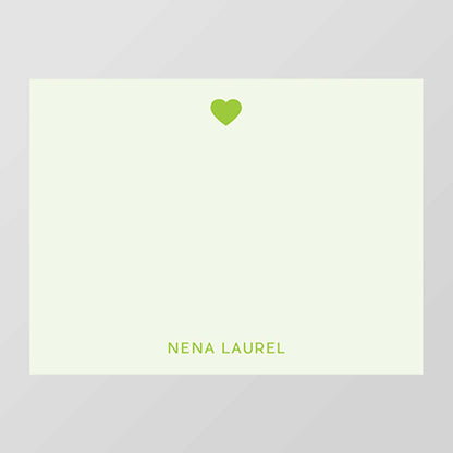 Hearts Flat Notecard