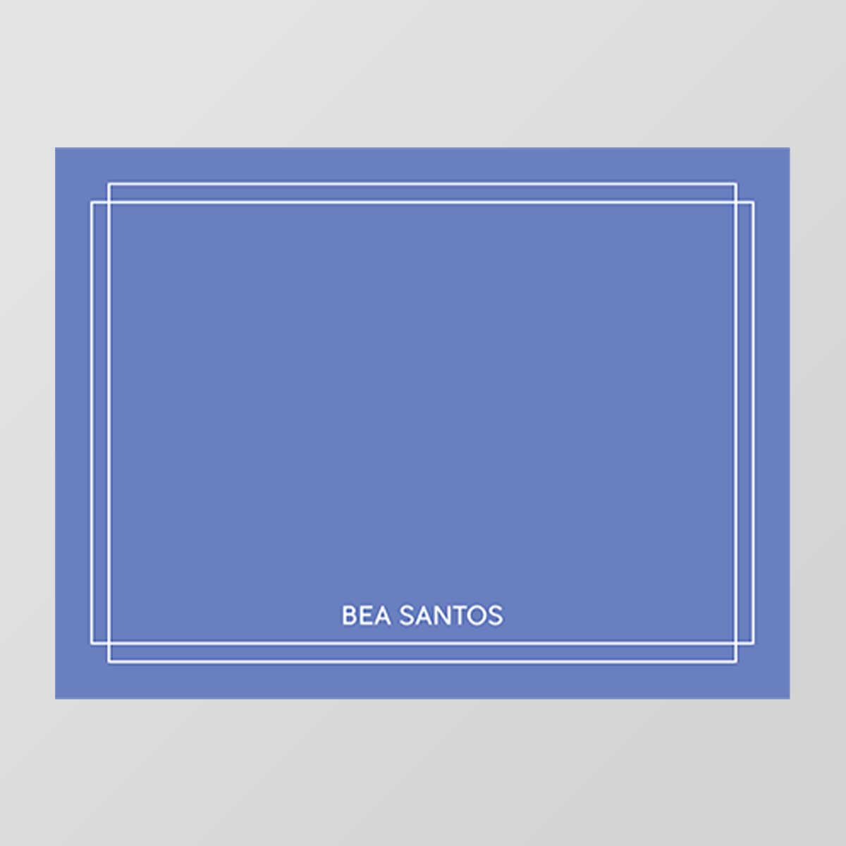 Double Border Flat Notecard