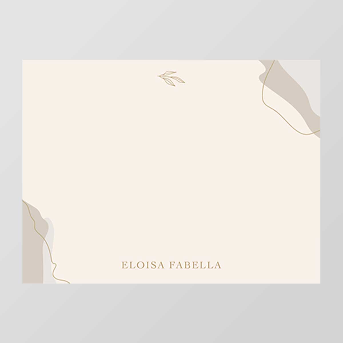Abstract Flat Notecard