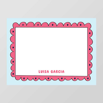 Cartoon Border Flat Notecard