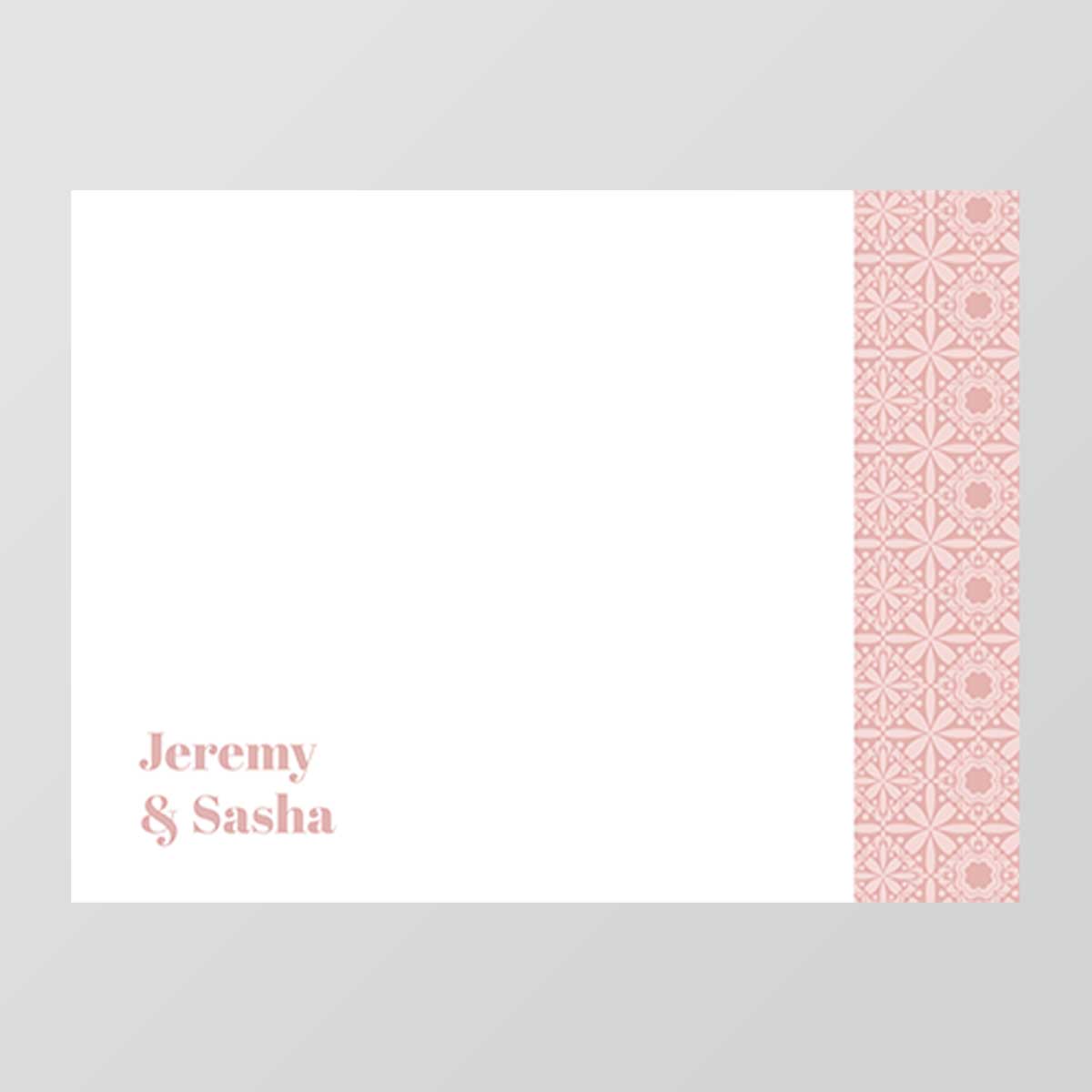 Boho Flat Notecard