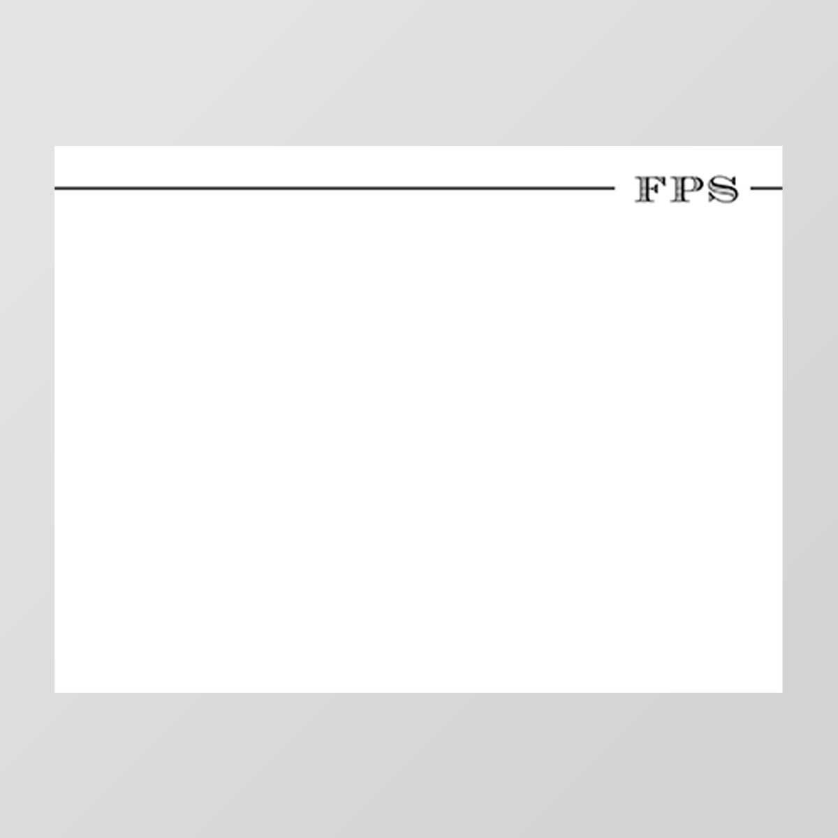 Vintage Monogram Flat Notecard