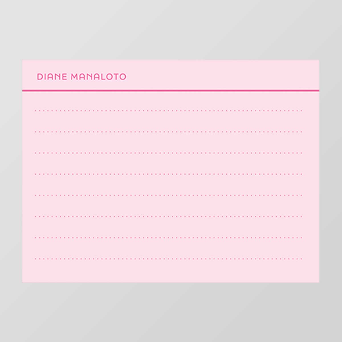 Dotted Index Card Flat Notecard