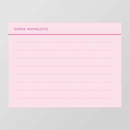Dotted Index Card Flat Notecard