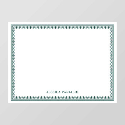Flower Border Flat Notecard
