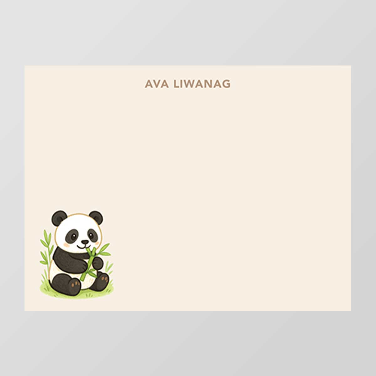 Forest Animals Flat Notecard