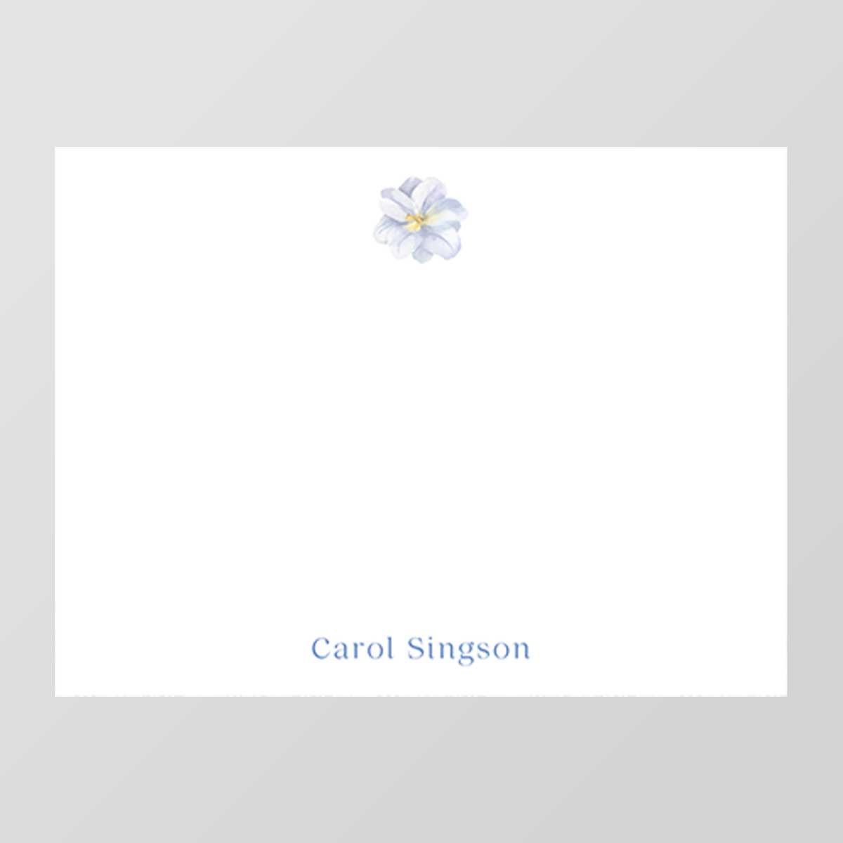 Flower Bud Flat Notecard
