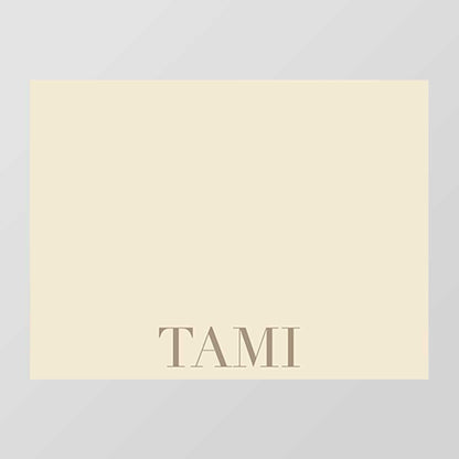 Bold Flat Notecard