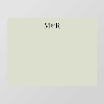 Initials Flat Notecard