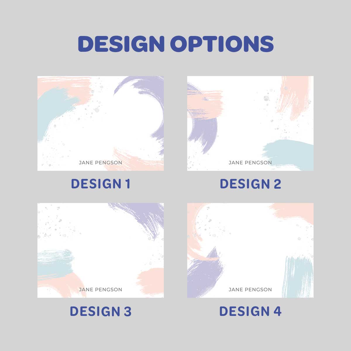 Brush Flat Notecard