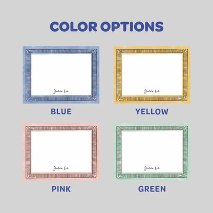 Thick Border Flat Notecard