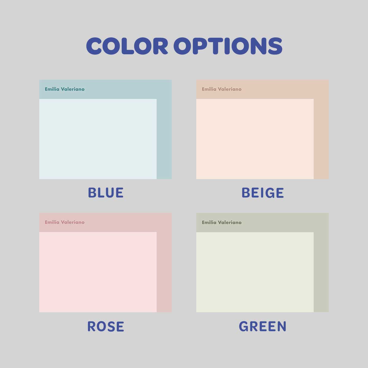 Corner Flat Notecard