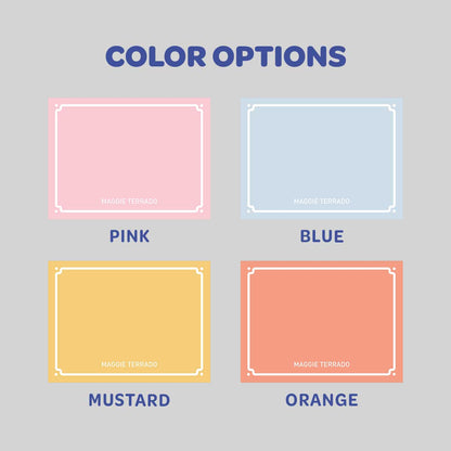 Fun Border Flat Notecard