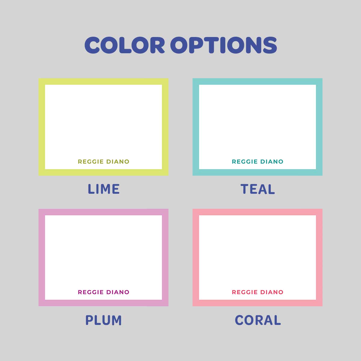 Bright & Fun Flat Notecard