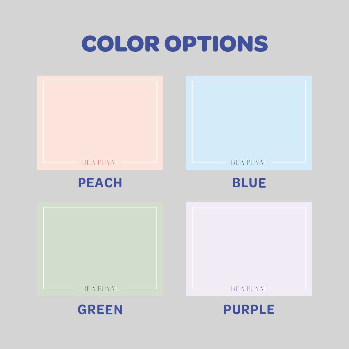 Classic Border Flat Notecard