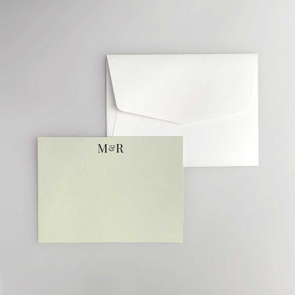 Initials Flat Notecard