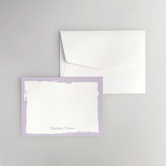 Messy Border Flat Notecard