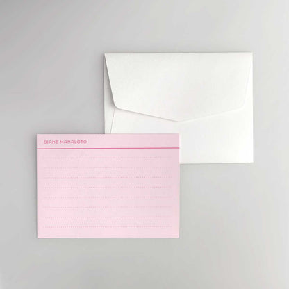Dotted Index Card Flat Notecard