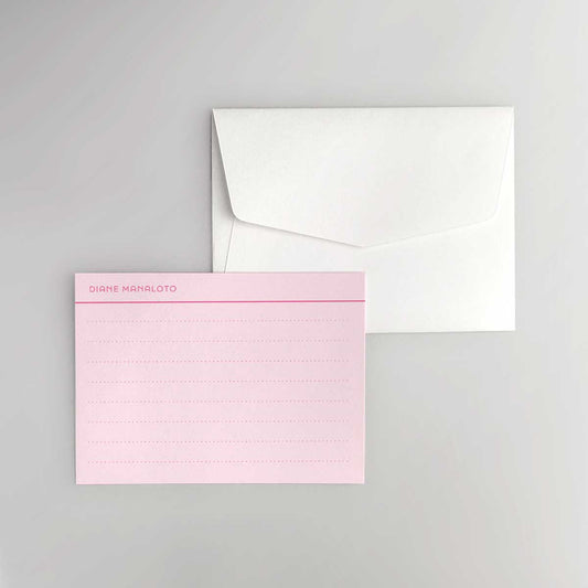Dotted Index Card Flat Notecard