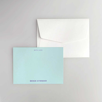 Cheerful Notes Flat Notecard
