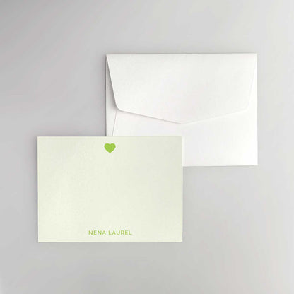 Hearts Flat Notecard