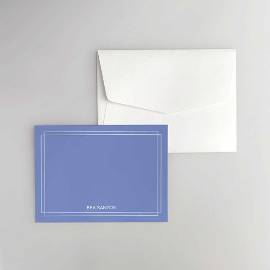 Double Border Flat Notecard