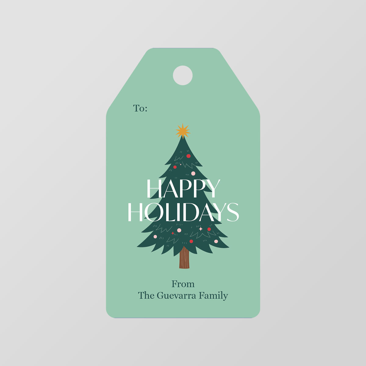 Christmas Tree Gift Tag