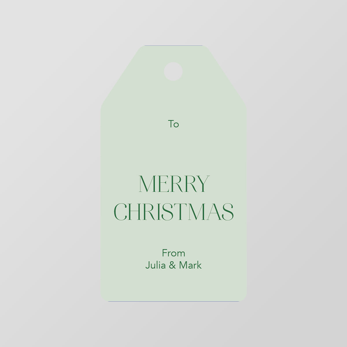 Classic Sage Gift Tag