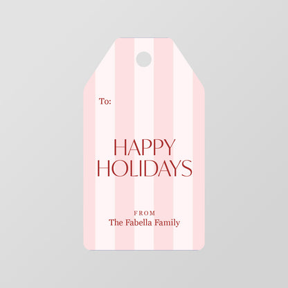 Classic Striped Gift Tag
