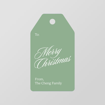 Elegant Script Gift Tag