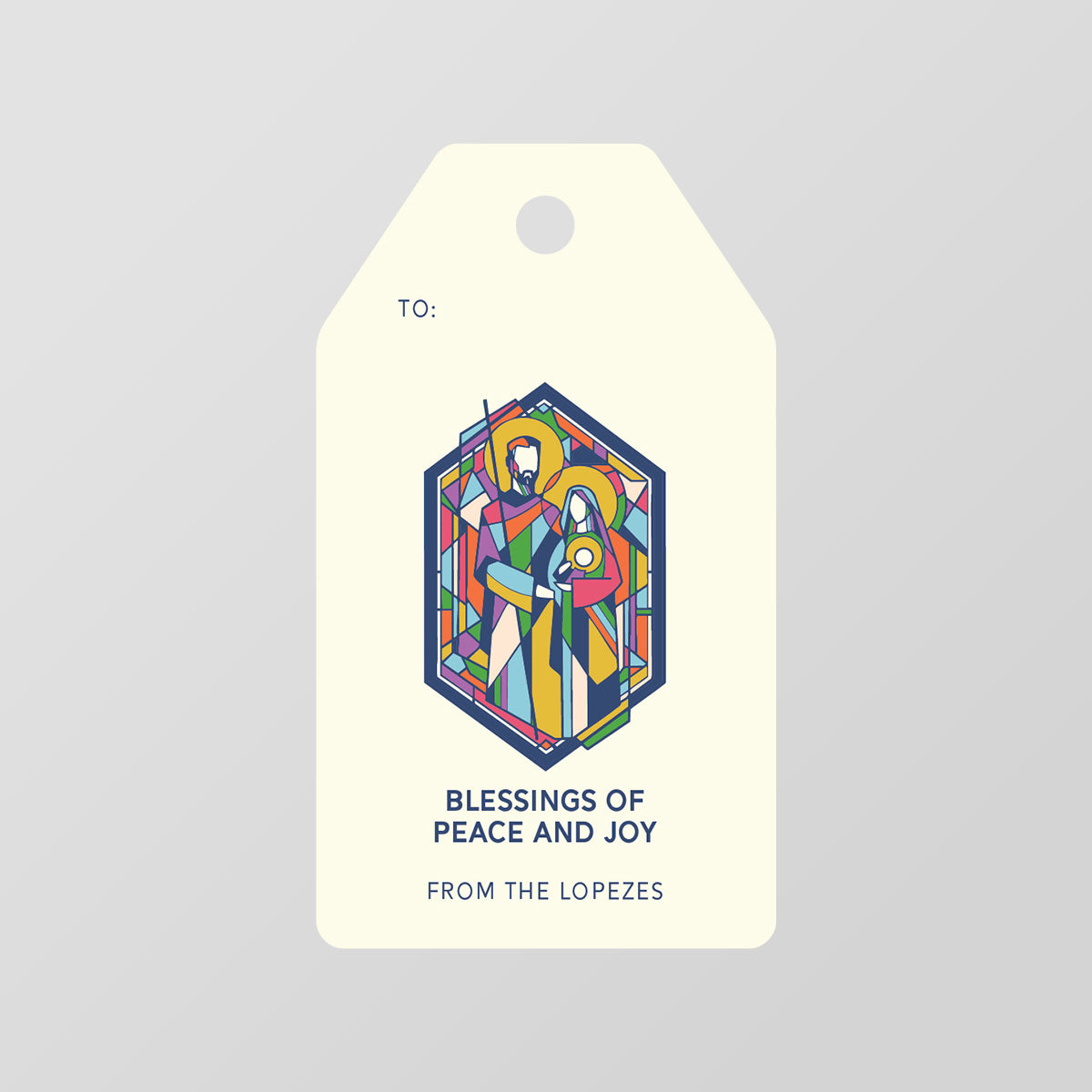 Mosaic Family Gift Tag