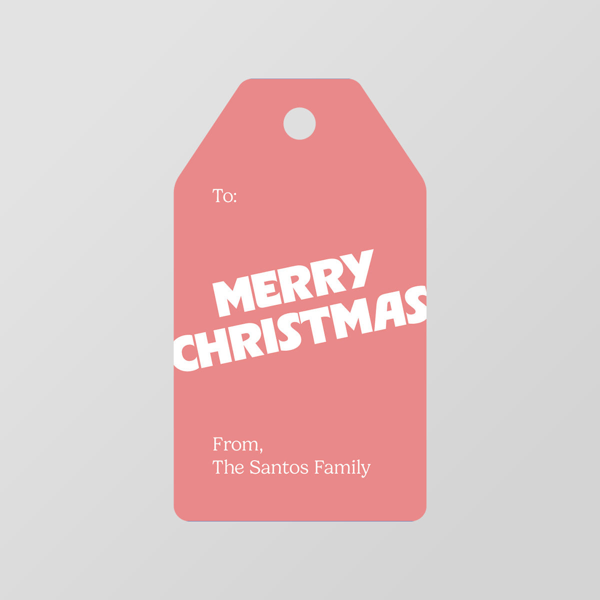 Pink Pastel Gift Tag