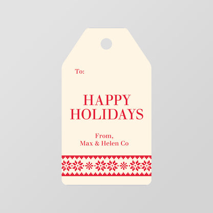 Snowflake Sweater Gift Tag